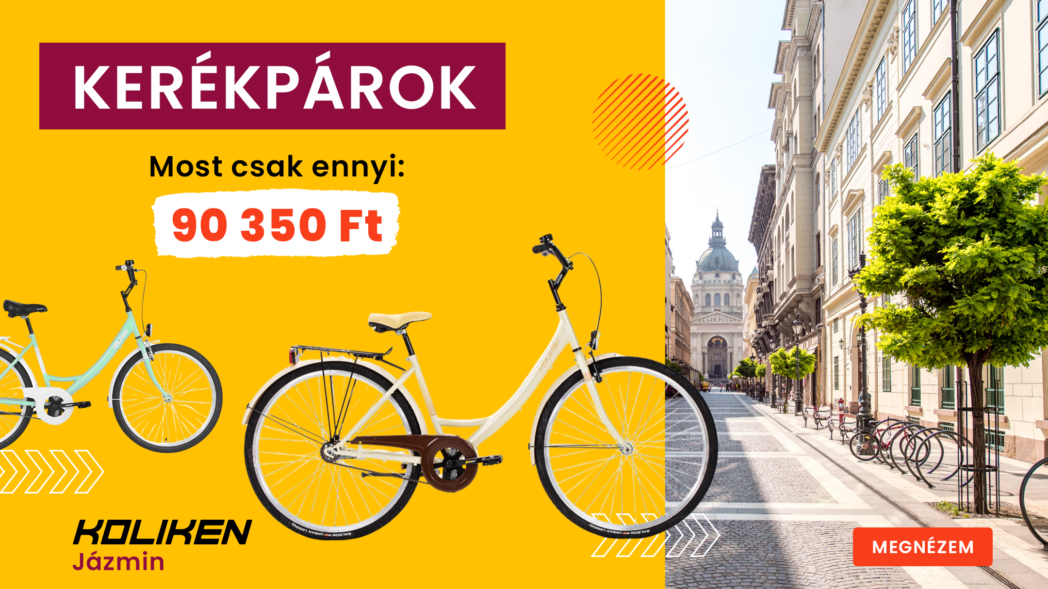 Koliken Jázmin kerékpárok – most csak 90 350 Ft-ért!