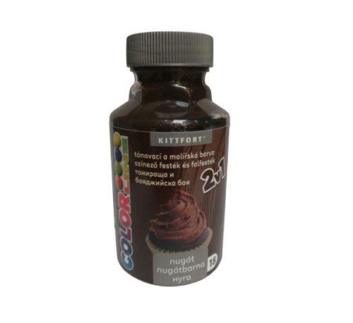 Kittfort Colorline szinező festék, nugátbarna, 350g