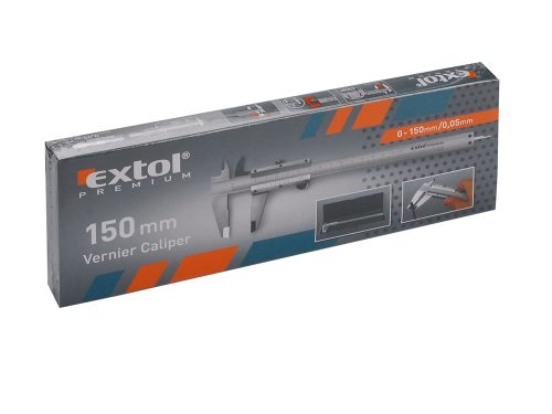 Extol Prémium Tolómérő INOX (mélységmérővel) ; 0,05×150mm