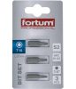 Fortum behajtóhegy TORX, 3 db, S2 acél; T 15×25mm, bliszteren