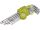 Torx kulcs 9db egyik vége lyukas, Cr40; T10,15,20,25,27,30,40,45,50, bliszteren