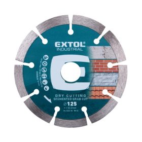   Extol industrial gyémántvágó, ipari korong, szegmenses; 125mm, száraz vágásra 
