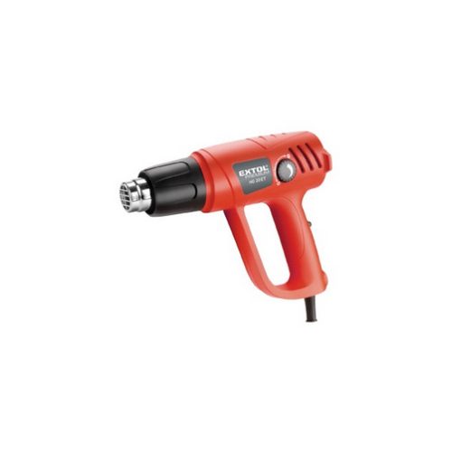 Extol Prémium hőlégfúvó, 2000W két fokozatú, 1000W/2000W, 50-450/90-650°C, 250/500 L/perc, kofferban, tartozékokkal