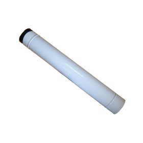 Füstcső 120mm/800mm fehér zománc
