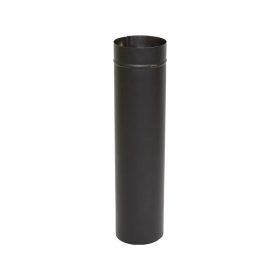 Füstcső 120mm/400mm fekete