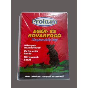   Prokum egér és rovarfogó ragasztós lap Közepes (19,5cmx12,5cm) 