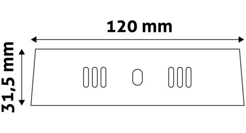 Avide LED Falra Szerelhető Kerek Mennyezeti Lámpa ALU 6W NW 4000K