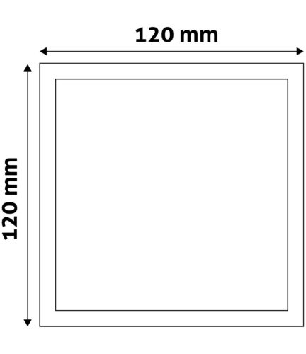 Avide LED Falra Szerelhető Négyzetes Mennyezeti Lámpa ALU 6W CW 6400K