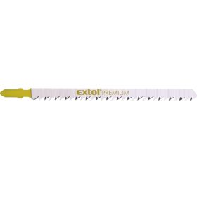   Extol prémium dekopírlap, 5db, Bosch befogás, HCS; 126×9×1,5mm, 4mm fogtáv, köszörült fogak, egyenes durva gyorsvágás, puhafához, faro