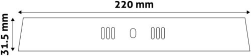 Avide LED Falra Szerelhető Négyzetes Mennyezeti Lámpa ALU 18W NW 4000K