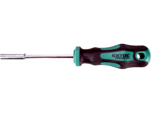 Extol prémium csavarhúzó markolat, mágneses csavarbehajtóval; CV., 1/4"×100mm