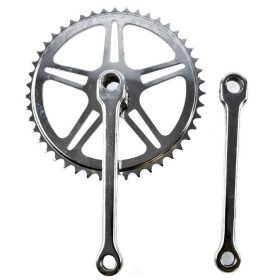 Hagyományos ékes kerékpár hajtómű (46T, 170 mm, króm)
