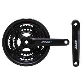   Neco MTB kerékpár hajtómű (3 tányéros, 28/38/48T, 170 mm, fekete)