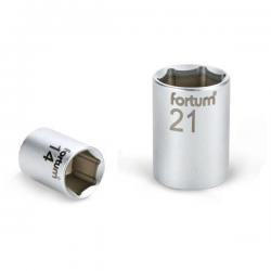 Dugófej 1/2" 24mm, 61CrV5, mattkróm, 38mm hosszú FORTUM