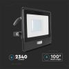 V-TAC beépített mozgásérzékelős LED reflektor 30W természetes fehér, fekete házzal - SKU 20287 4000K
