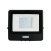 V-TAC beépített mozgásérzékelős LED reflektor 30W természetes fehér, fekete házzal - SKU 20287 4000K