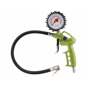   Extol craft gumiabroncs fúvató pisztoly 40cm, nyomótömlővel, nyomásmérővel, 8 bar