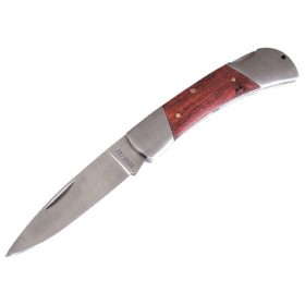   Extol zsebkés, fanyelű, bliszterben, 110mm, rugós rögzítéssel