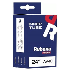 Rubena 24x1.75/2.45 kerékpár belső gumi (Autószelep, AV40)