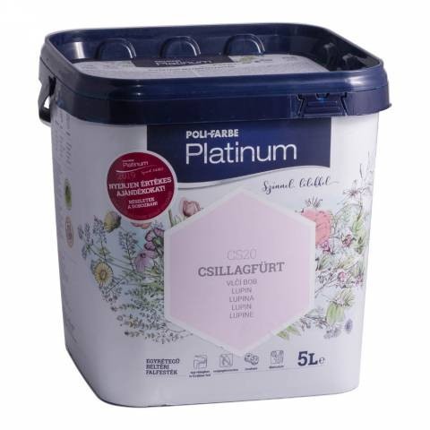 Poli-Farbe Platinum falfesték,  Csillagfürt, 5l