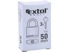Extol Craft lakat, vas, 3 kulccsal, dobozban ; 50mm