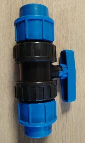 KPE golyóscsap 1" kpe-kpe