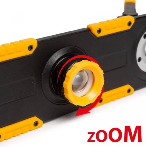 LED reflektor - akkumulátoros, dimmerelhető, fókuszálható - 1500 lumen 