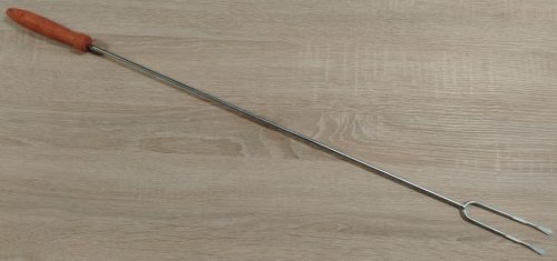 Szallonasütő, grillnyárs, fa nyéllel, 5mm/78cm