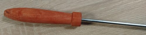 Szallonasütő, grillnyárs, fa nyéllel, 5mm/78cm