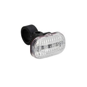 VeloGo elemes első kerékpár lámpa (3 LED, Fekete/Fehér)