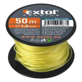   Extol prémium kőműves zsinór, sodort; PE, 1,7mm×50m, sárga, orsón