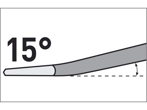 Extol Premium betonvéső lapos, hajlított, akasztóval, SDS PLUS; 250/60mm