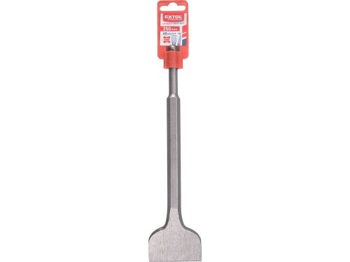 Extol Premium betonvéső lapos, hajlított, akasztóval, SDS PLUS; 250/60mm