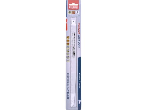Szablyafűrészlap klt 3 db-os, Bosch befogás, 300mm, 6T, Bimetal, fa, műanyag, fém anyagokhoz, gyors- és durva vágás