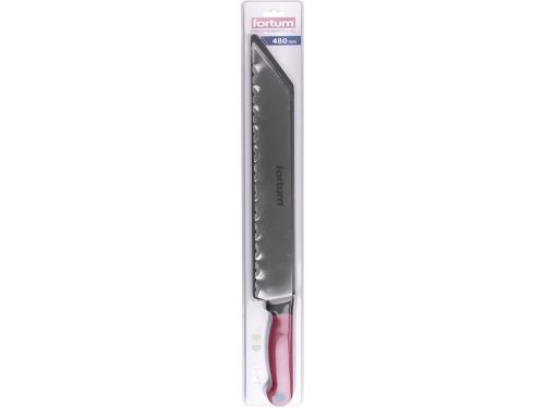 Fortum szigetelőanyag (üveggyapot) vágókés, teljes/penge hossz.:480/340mm, rozsdamentes acél penge, vastagsága: 1,5mm