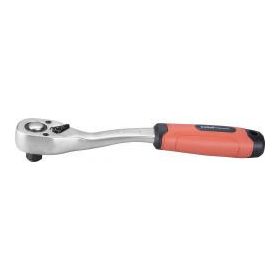   Racsnis hajtókar hajlított szárral 3/8",CV., 45 fog, hajlított szár, csúszásgátló TPR markolat; 208 mm