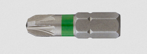 Abraboro Power bit PZ2 x25mm zöld csíkos