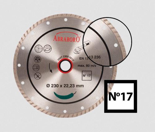 Abraboro gyémánttárcsa turbo 125*2,2*22,23mm