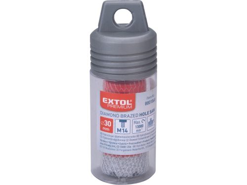 Extol Premium körkivágó csempére, gyémánt vágóél; 30mm × M14, sarokcsiszolóba fogható