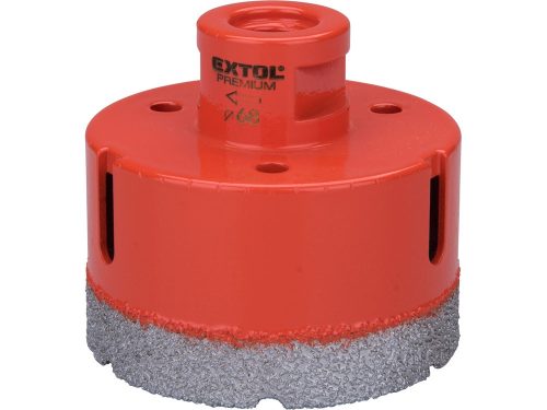Extol Premium körkivágó csempére, gyémánt vágóél; 68mm × M14, sarokcsiszolóba fogható