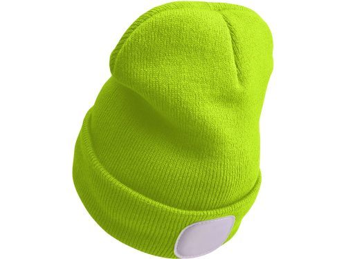 Extol sapka, sárga, kötött, kivehető LED homloklámpával, 4×45 Lumen; USB tölthető Li-ion akku, 3 funkció (100%-75%-50% fénye.)