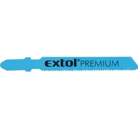   Extol prémium dekopírlap fémre, 5db, Bosch befogás, HSS; 51×8×1,5mm, 1,2mm fogtáv, mart, hullámosított fogak, egyenes vágás, acéllemez