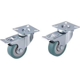   Extol prémium készülékgörgő, önbeálló, rögzítőfékkel, szürke gumi, 50mm, golyóscsapággyal, max. teherbírás: 27 kg/db