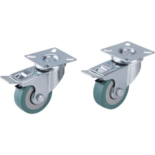 Extol prémium készülékgörgő, önbeálló, rögzítőfékkel, szürke gumi, 50mm, golyóscsapággyal, max. teherbírás: 27 kg/db