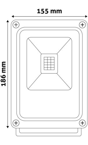 Avide LED Reflektor Slim 20W NW 4000K