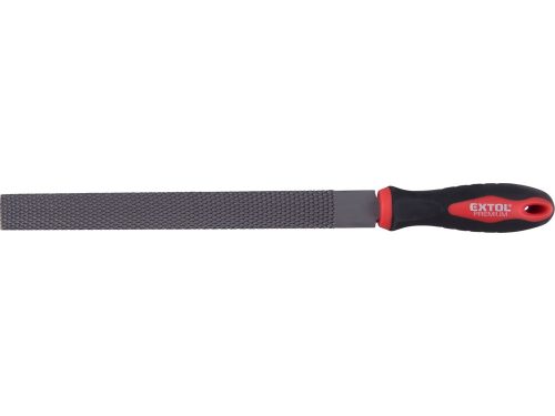 Extol Premium ráspoly 250mm lapos, C45 acél, vágat 2, finom, TPR gumis műanyag nyél