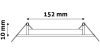 Avide LED Beépíthető Kerek Mennyezeti Lámpa ALU 12W NW 4000K