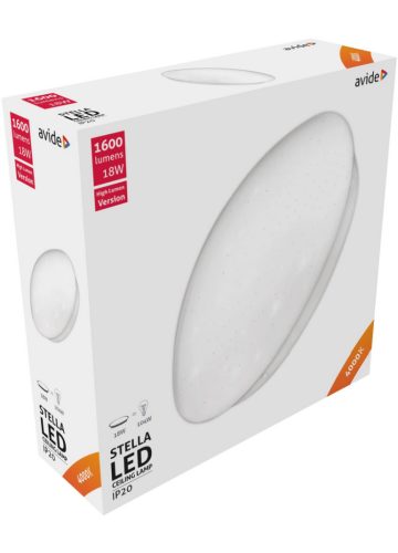 Avide LED Mennyezeti Lámpa Stella (Csillagos) 18W 330*100mm NW 4000K High Lumen
