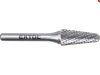 Extol Industrial keményfém turbómaró (rotormaró), kúpos, kerek orrú, átmérő 12×28mm/szár 6mm, keresztfogazás
