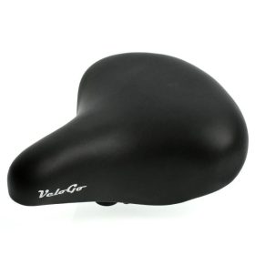   VeloGo Comfort Sun Kerékpár Nyereg - Fekete (240x205 mm, Spirálrugós)
